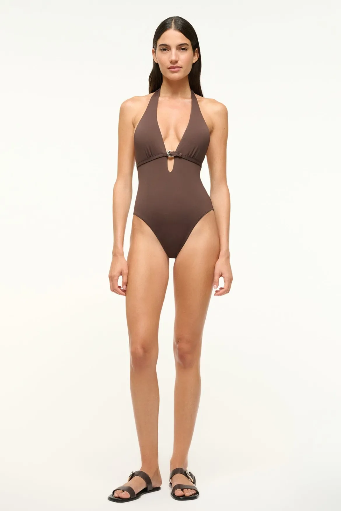 STAUD LA JOLLA ONE PIECE DARK CHOCOLATE