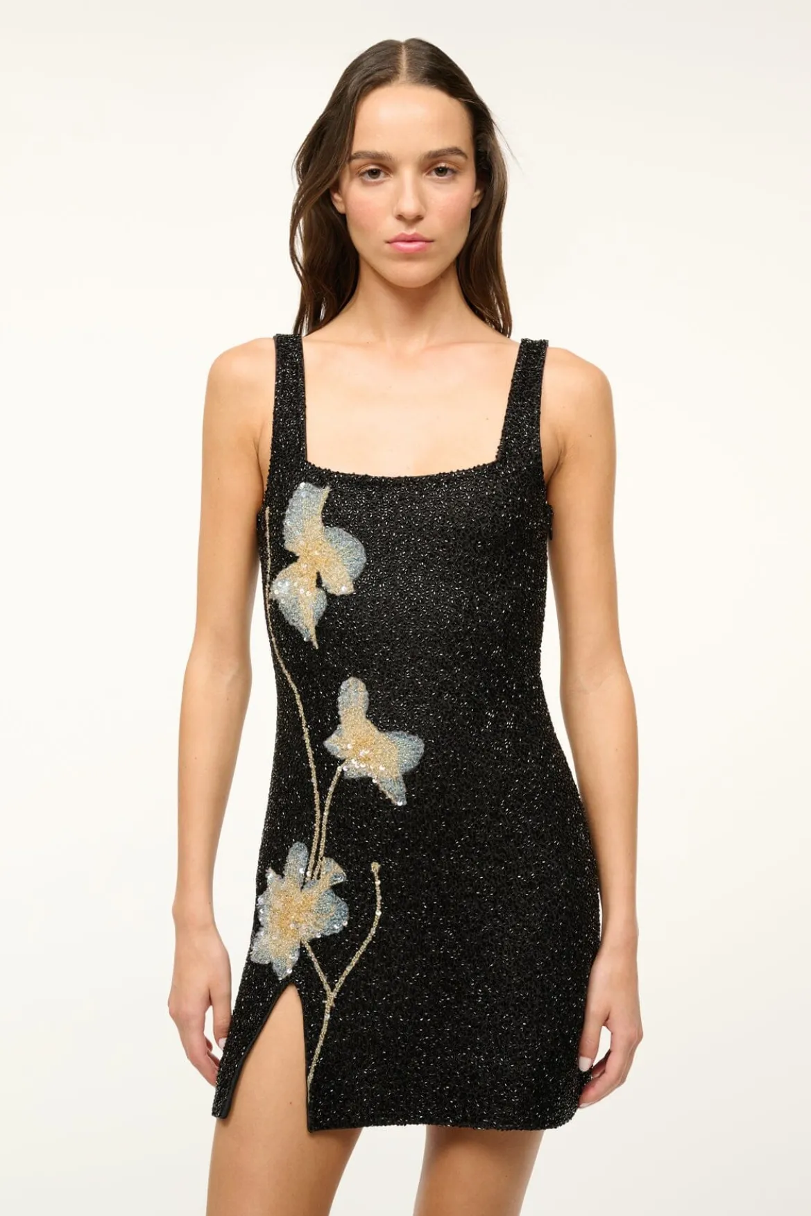 STAUD LE SABLE DRESS BOTANICAL SHADOWS