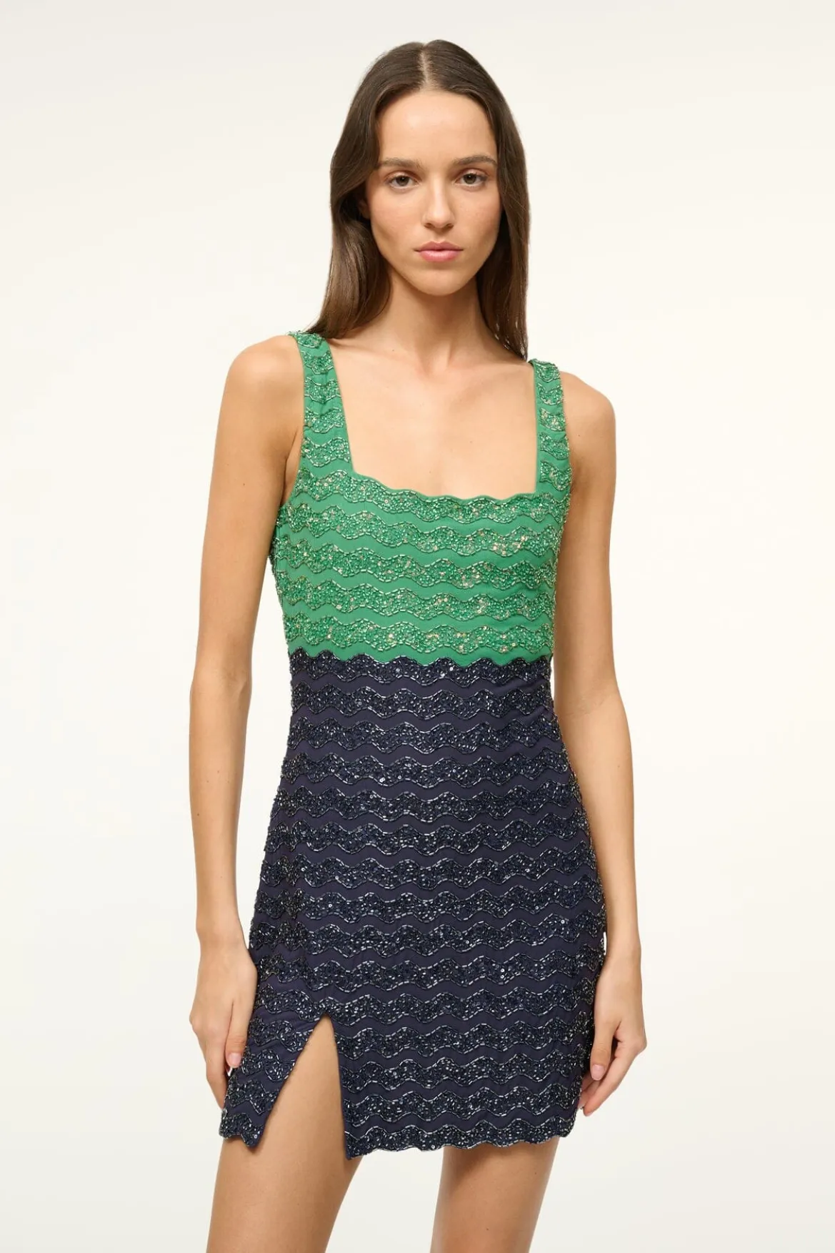 STAUD LE SABLE DRESS COASTLINE