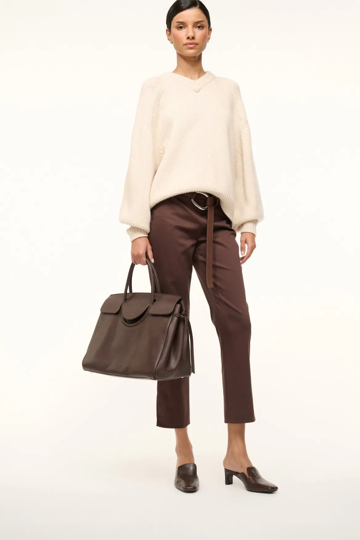 STAUD LEE LOAFER MULE ESPRESSO