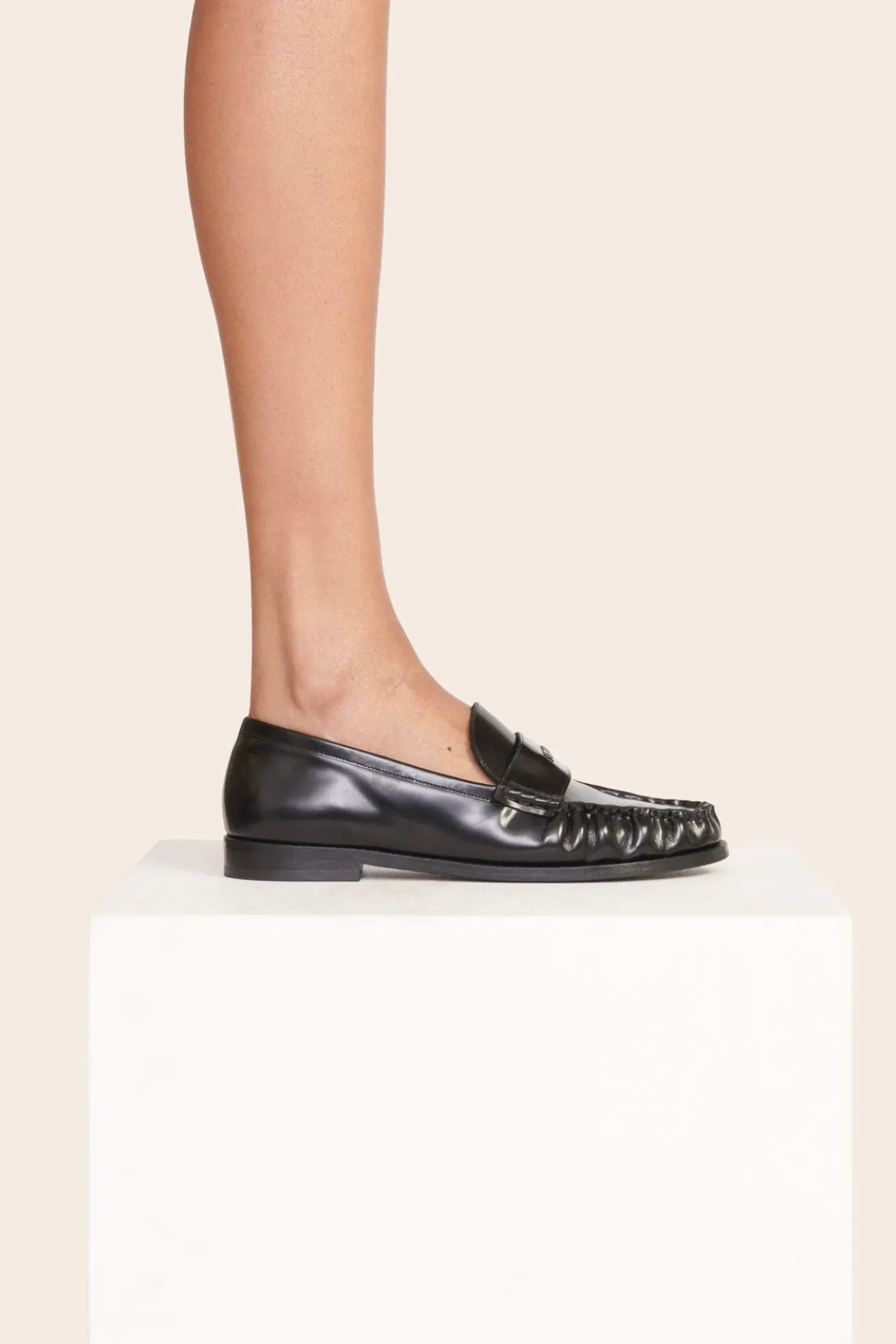 STAUD LOULOU LOAFER BLACK