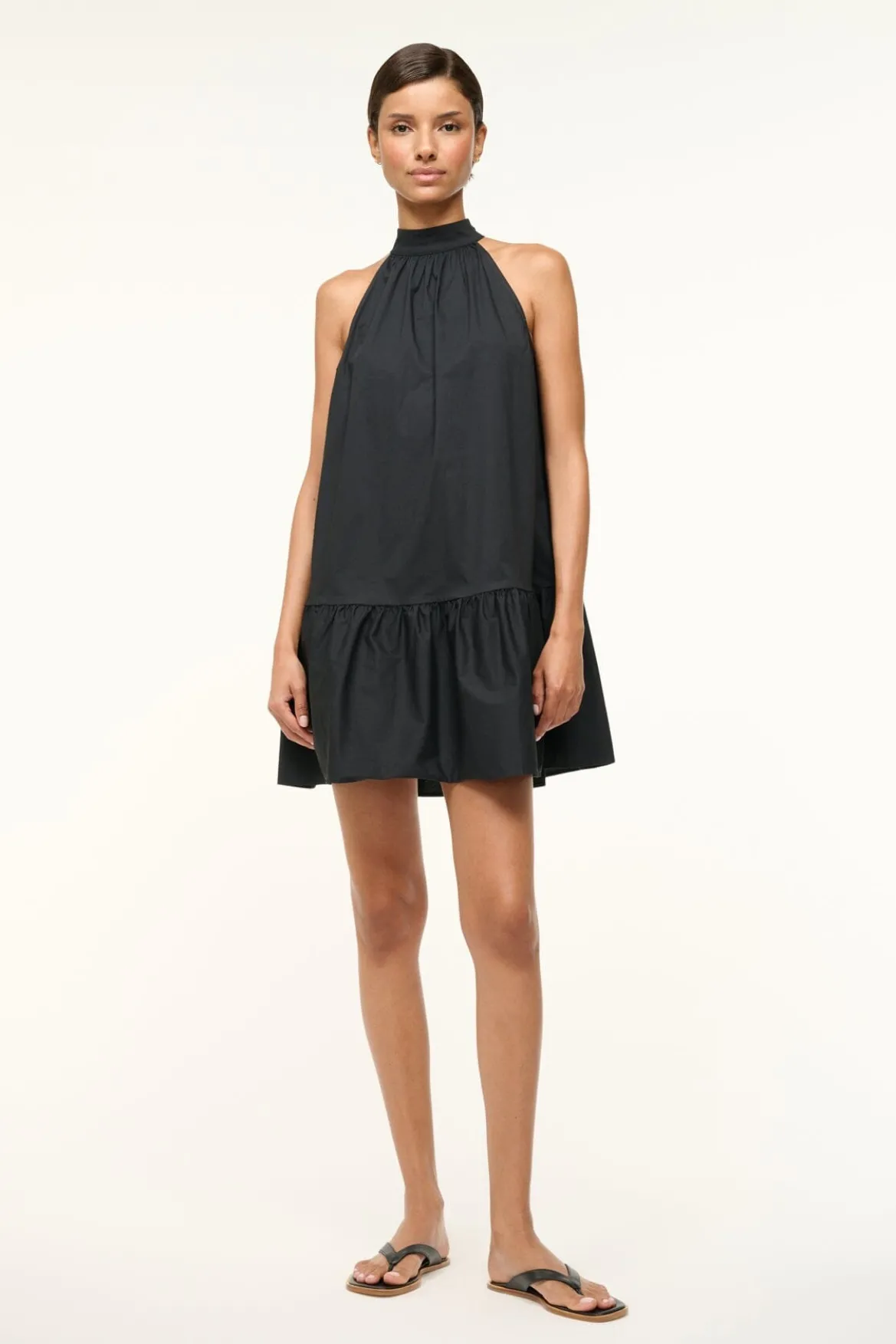 STAUD MARLOWE DRESS BLACK