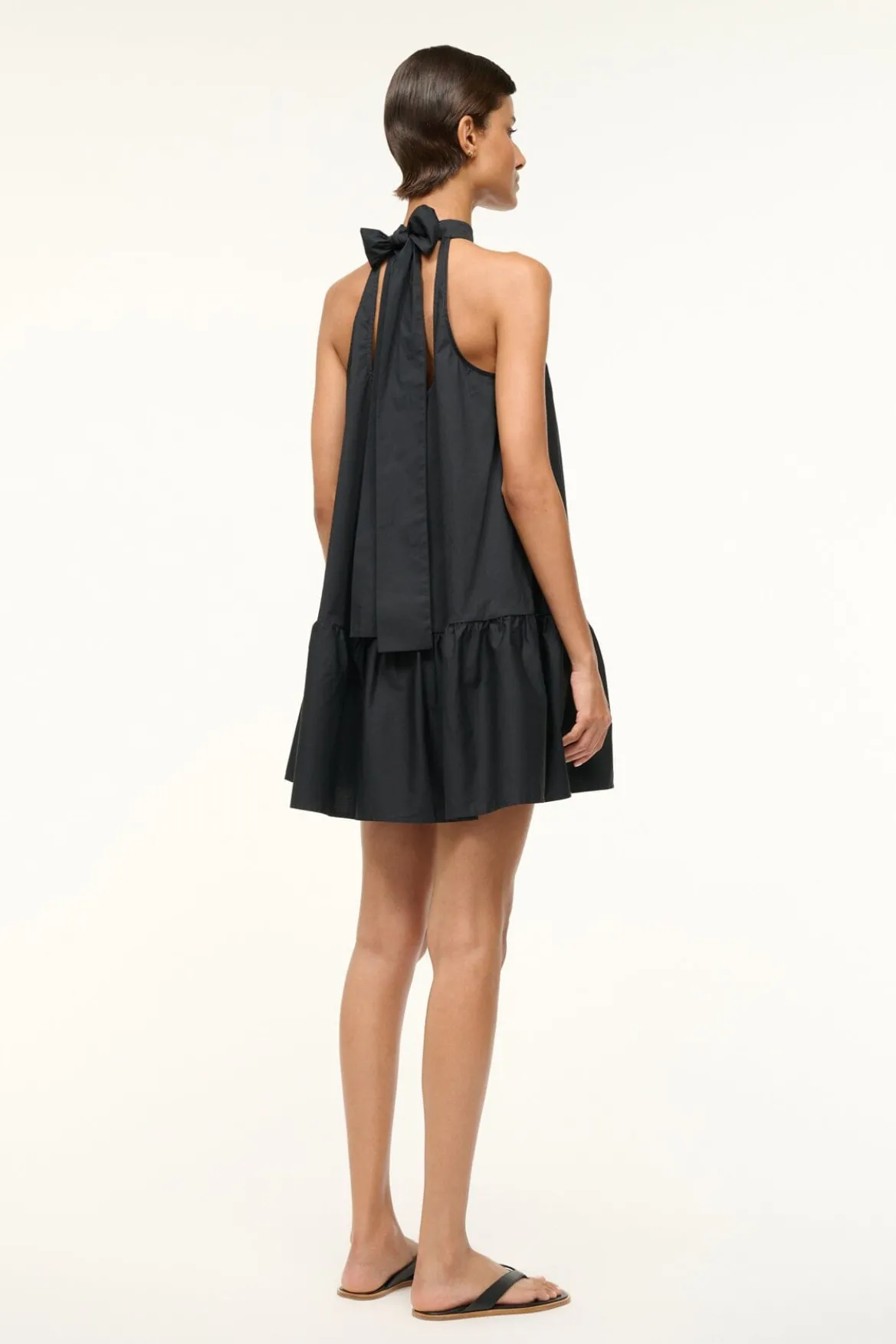 STAUD MARLOWE DRESS BLACK