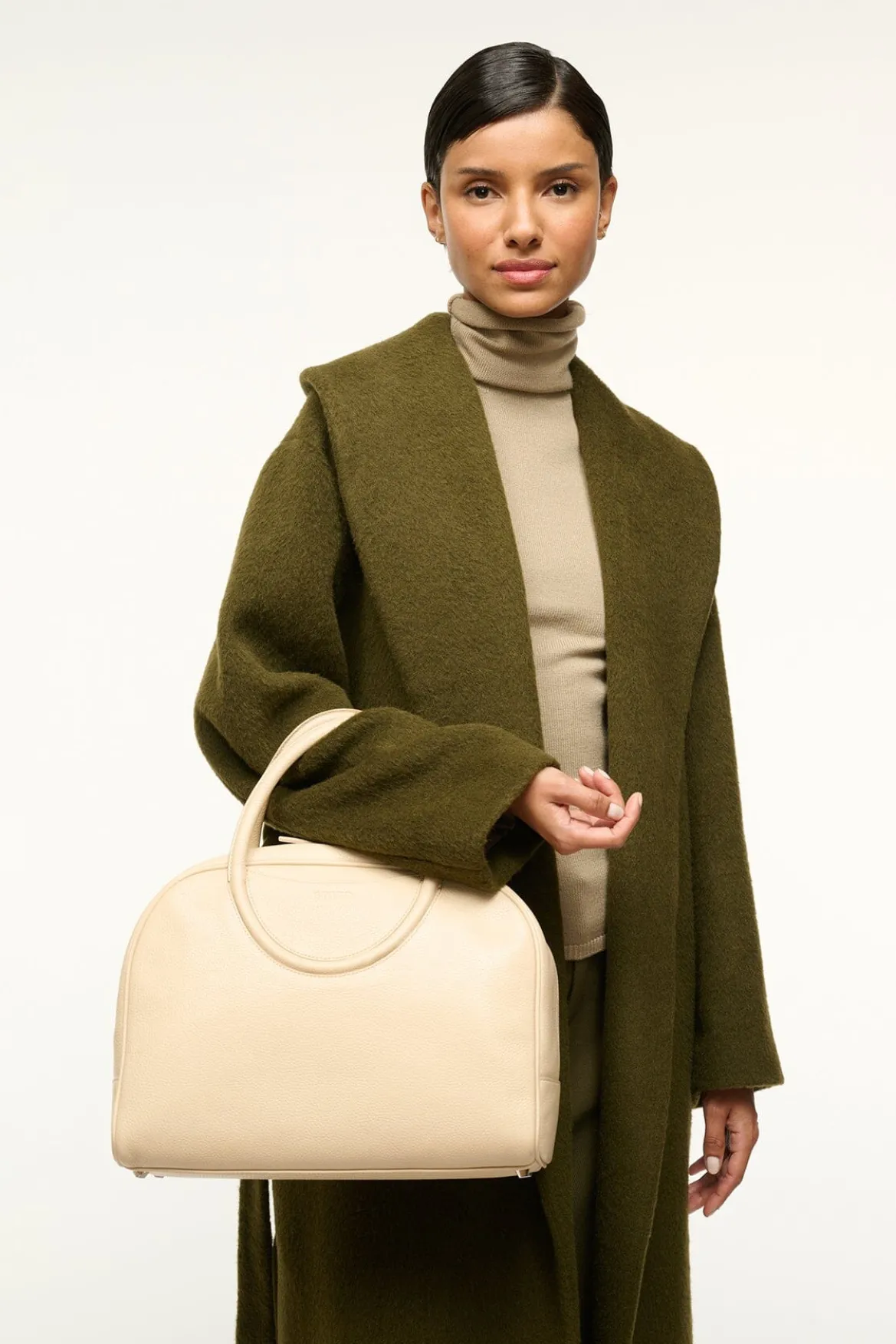 STAUD MAUDE BOWLER BAG OAT