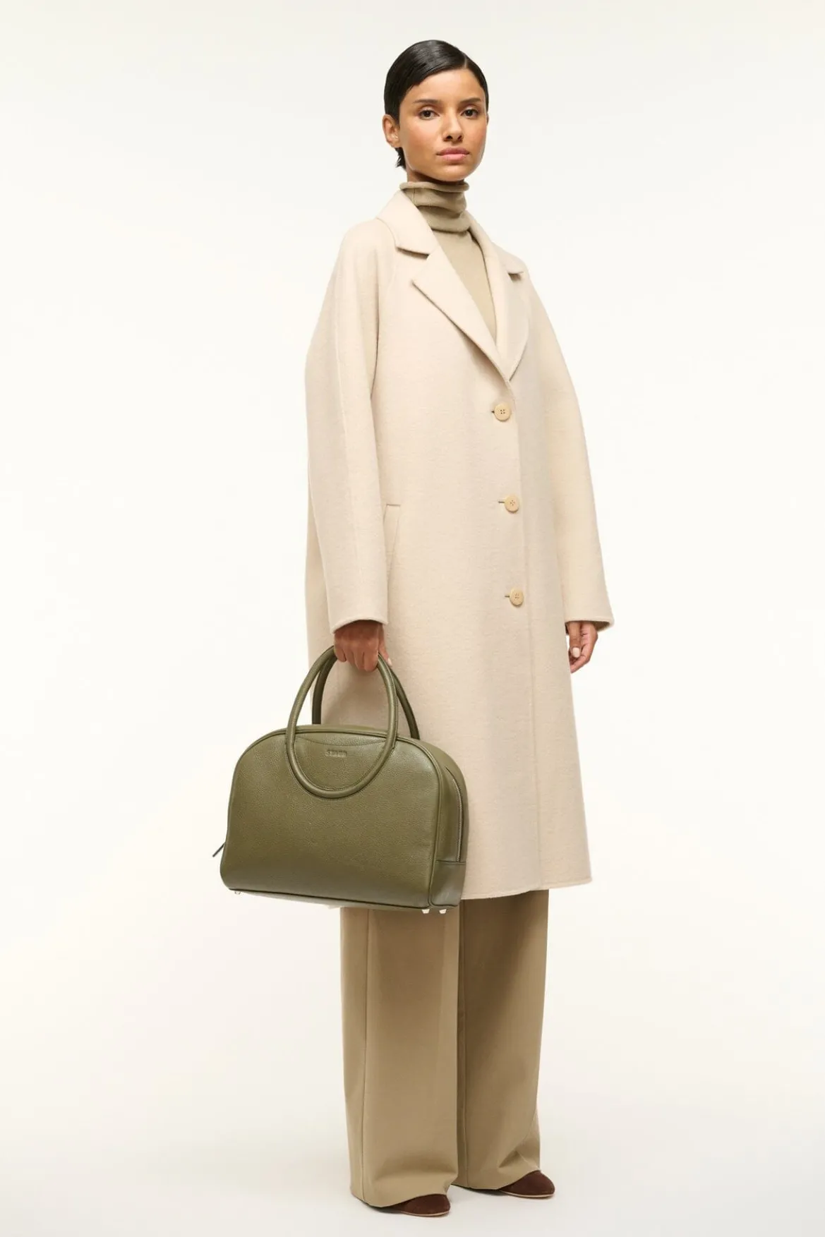 STAUD MAUDE BOWLER BAG AVOCADO