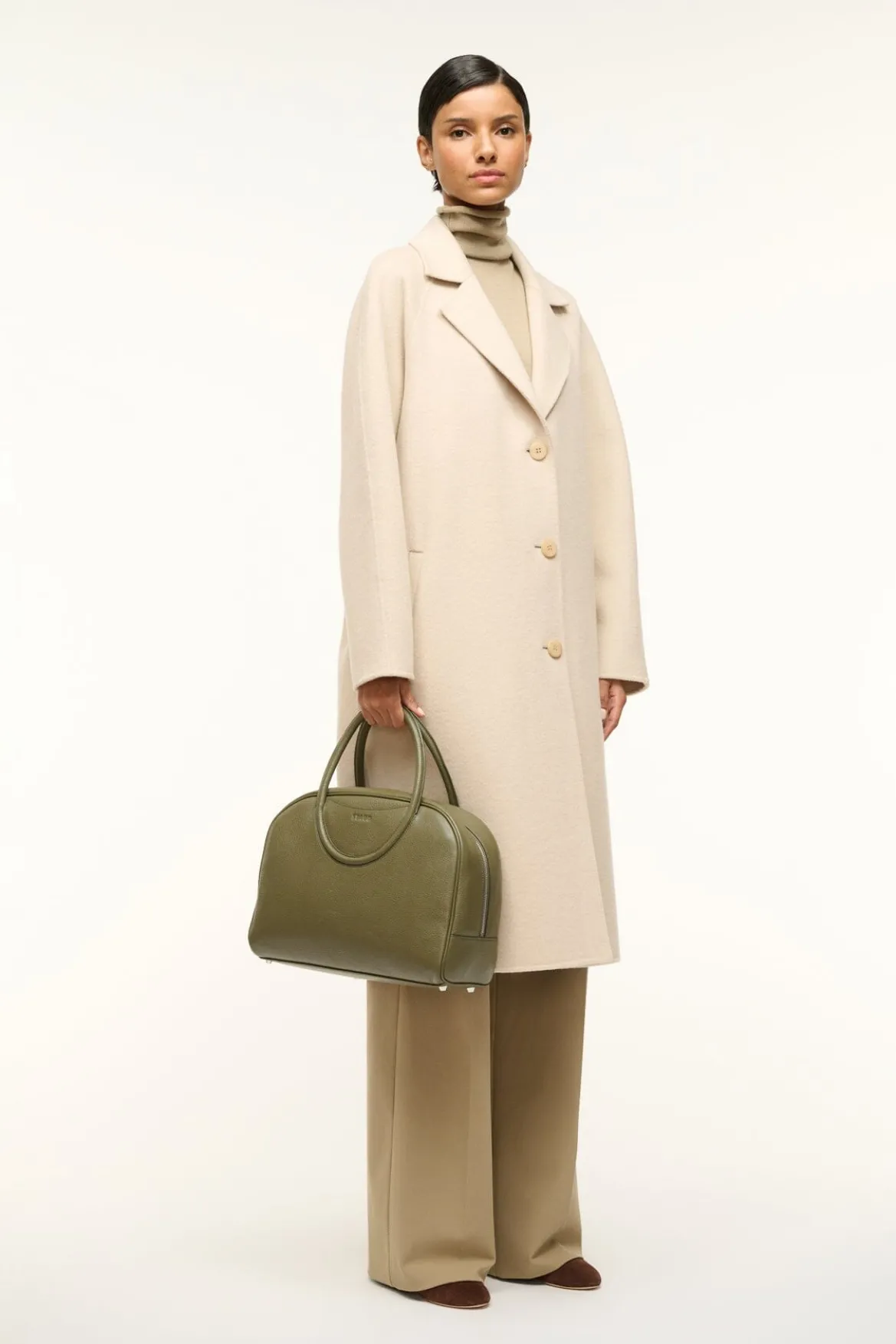 STAUD MAUDE BOWLER BAG AVOCADO