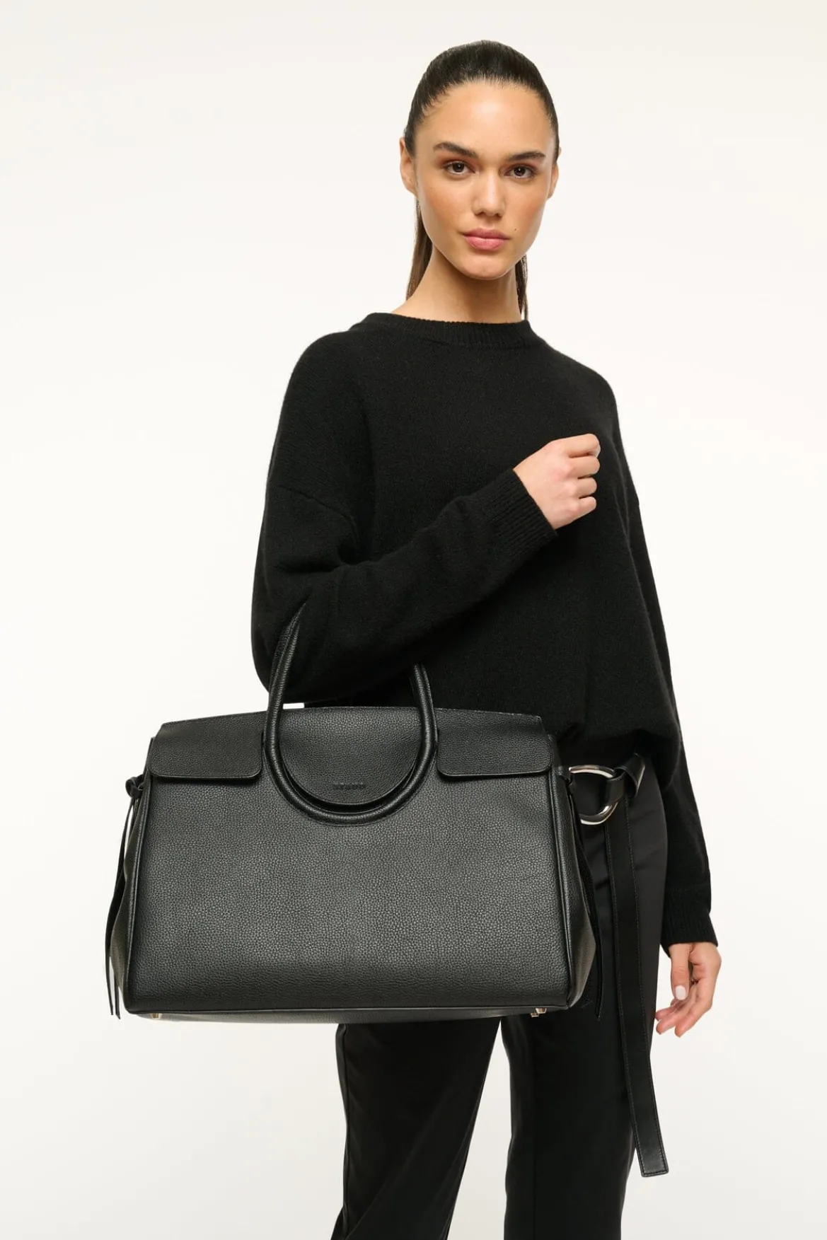 STAUD MAUDE CARRYALL BLACK