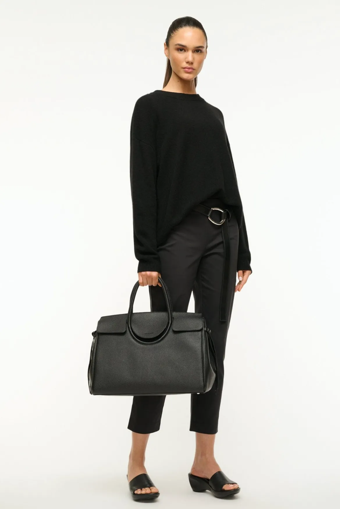 STAUD MAUDE CARRYALL BLACK