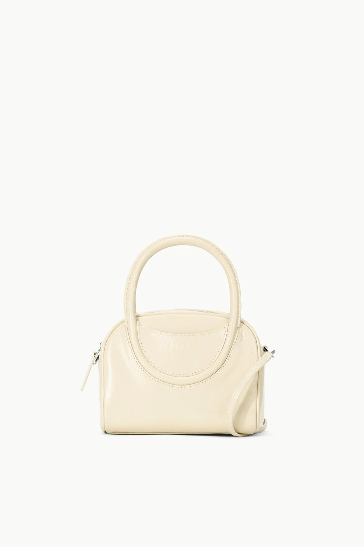 STAUD MAUDE MINI BOWLER BAG CREAM