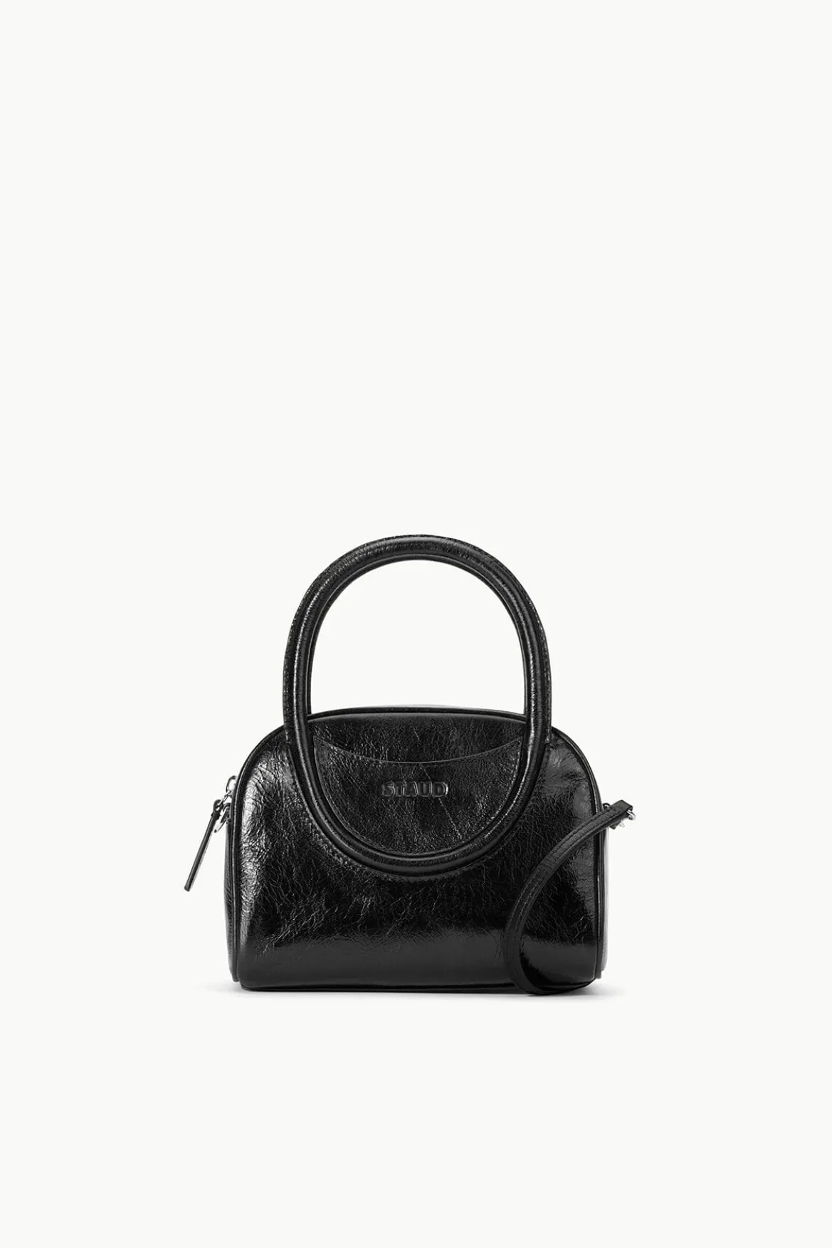 STAUD MAUDE MINI BOWLER BAG BLACK