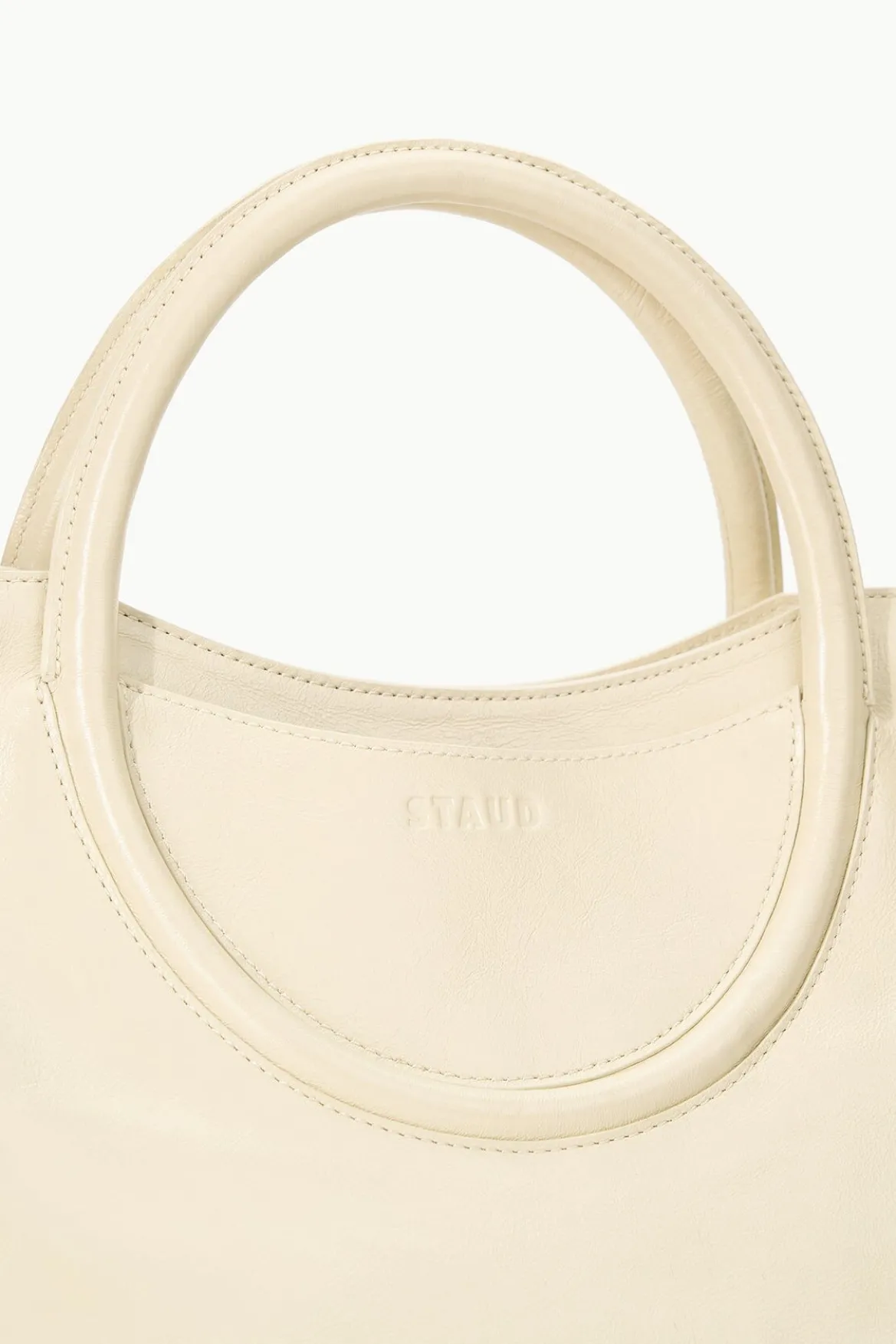 STAUD MAUDE SATCHEL CREAM