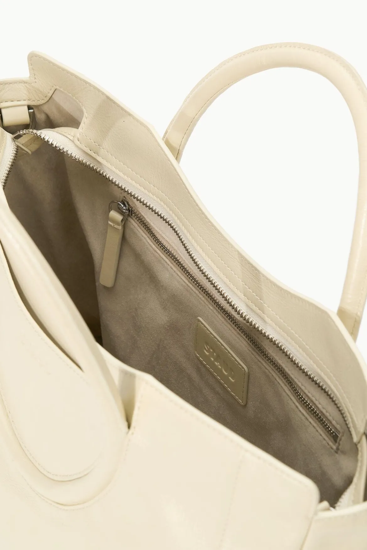 STAUD MAUDE SATCHEL CREAM