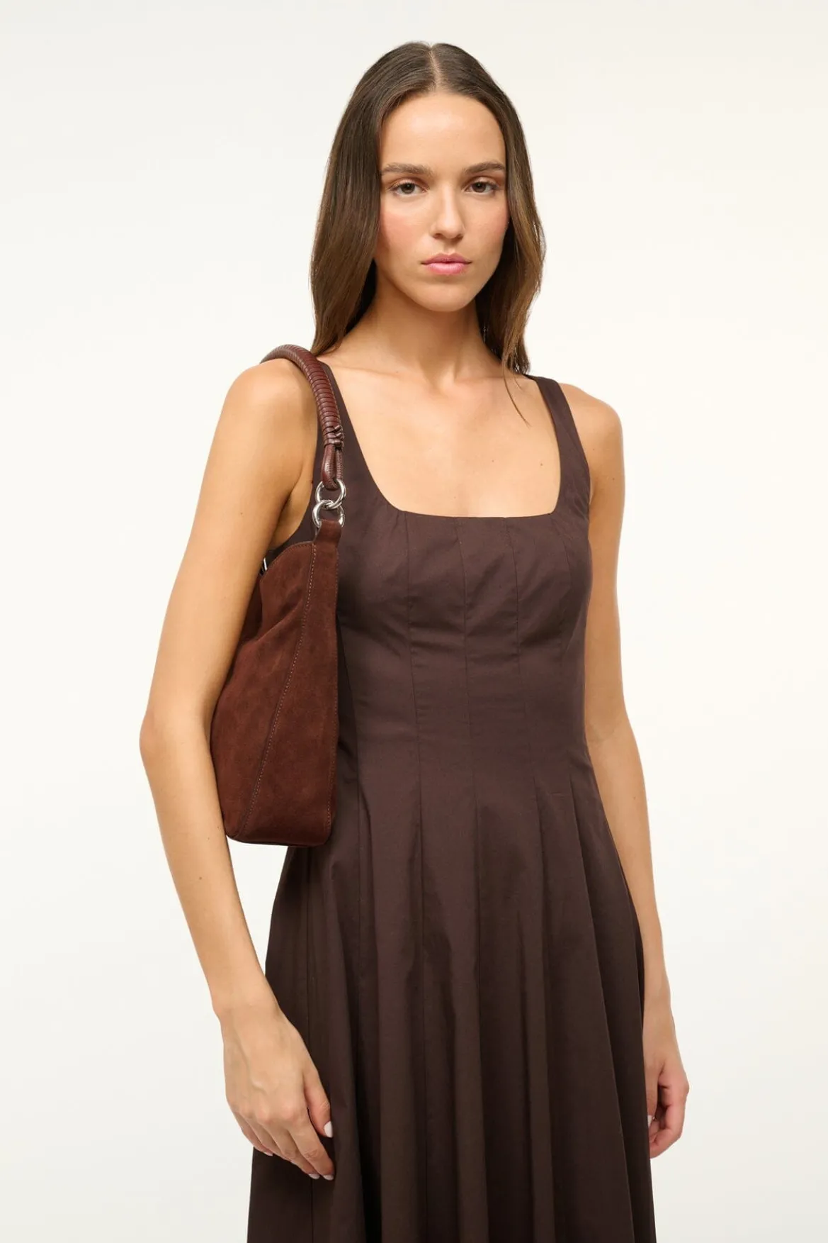 STAUD MEL SHOULDER BAG MAHOGANY