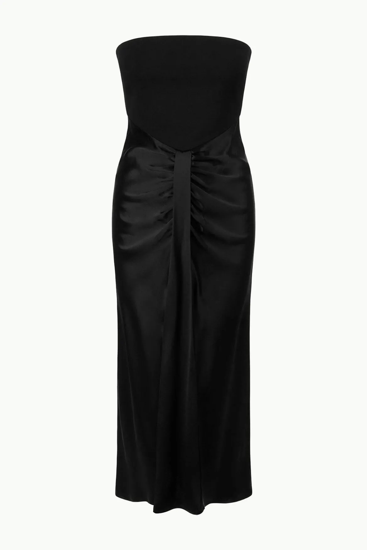 STAUD MIDI WAYFARING DRESS BLACK