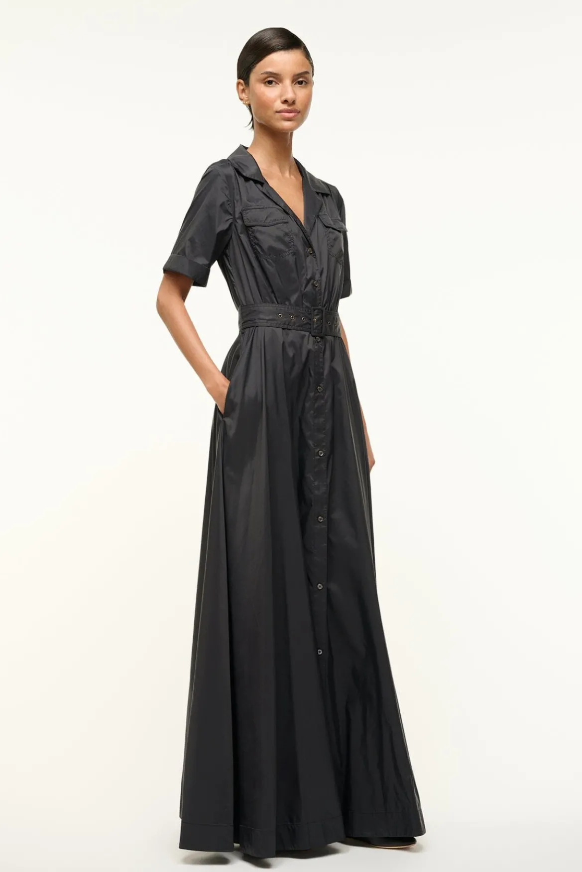 STAUD MILLIE DRESS | BLACK