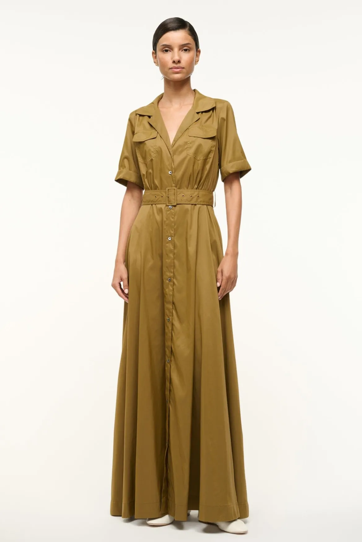 STAUD MILLIE DRESS | CAPER