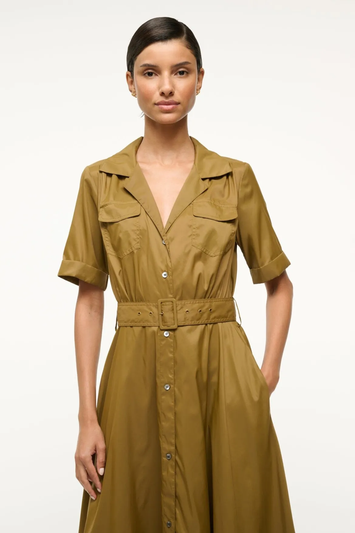 STAUD MILLIE DRESS | CAPER