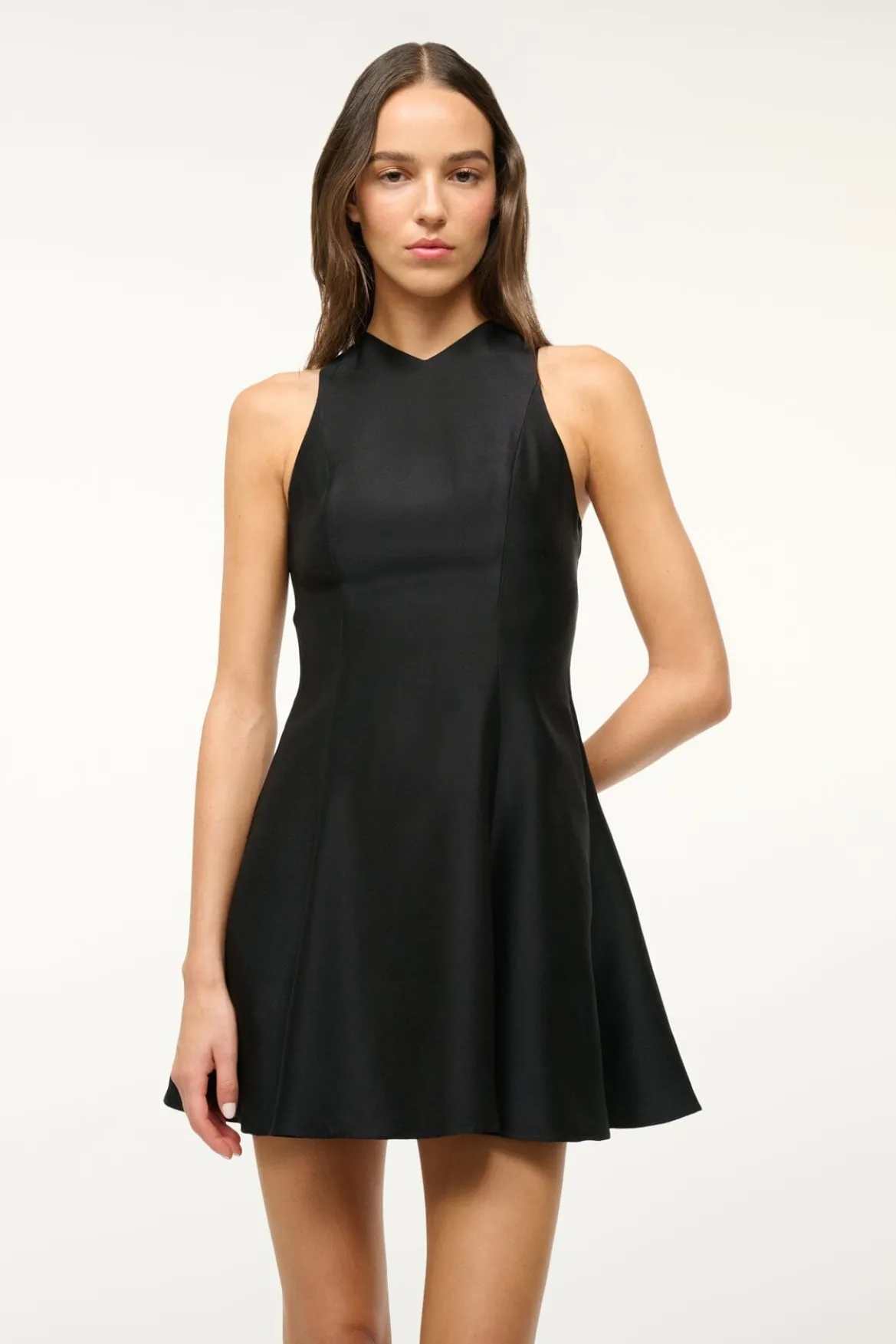 STAUD MINI HEIKE DRESS BLACK