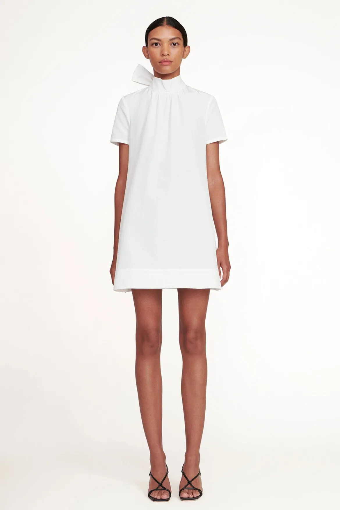 STAUD MINI ILANA DRESS WHITE