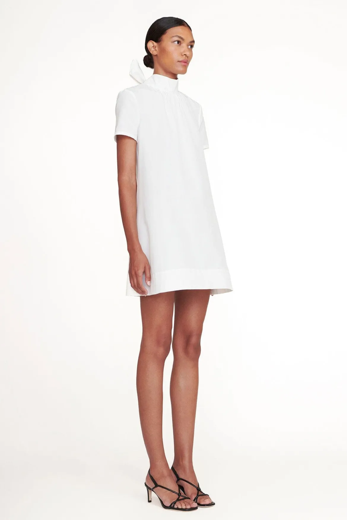 STAUD MINI ILANA DRESS WHITE