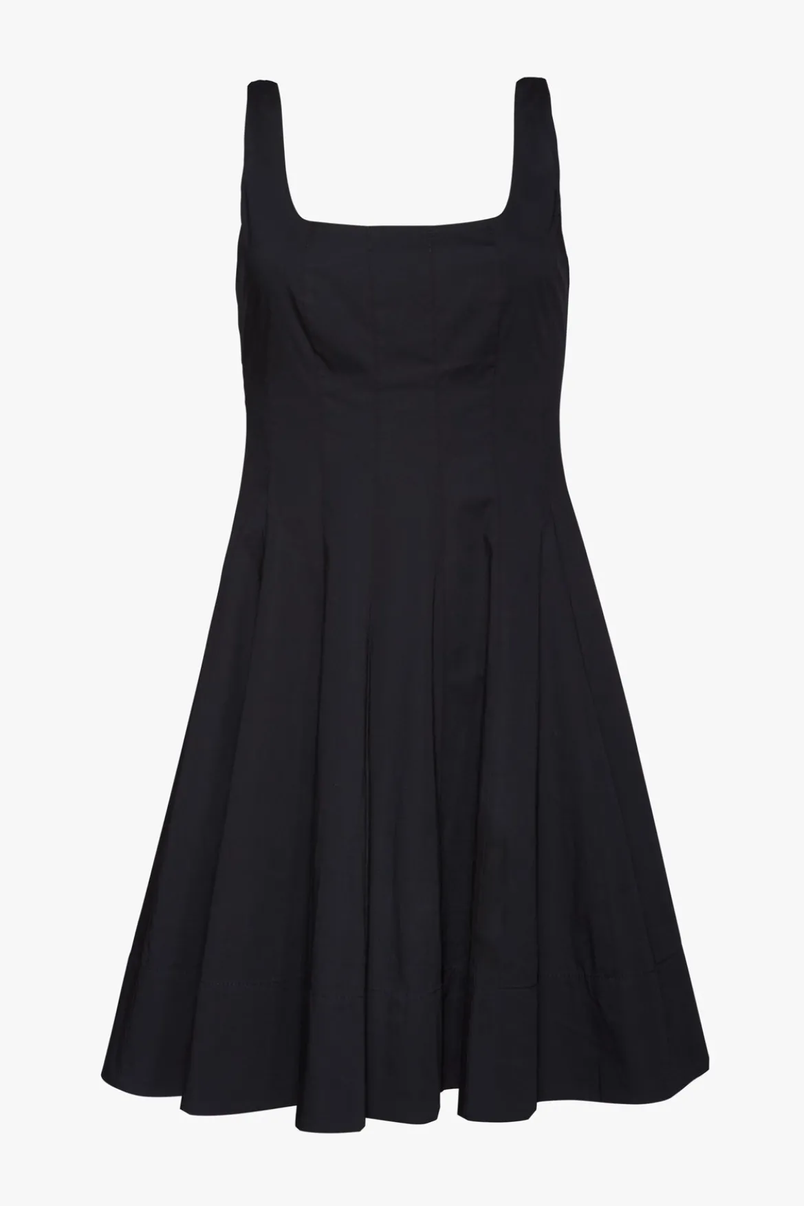 STAUD MINI WELLS DRESS BLACK