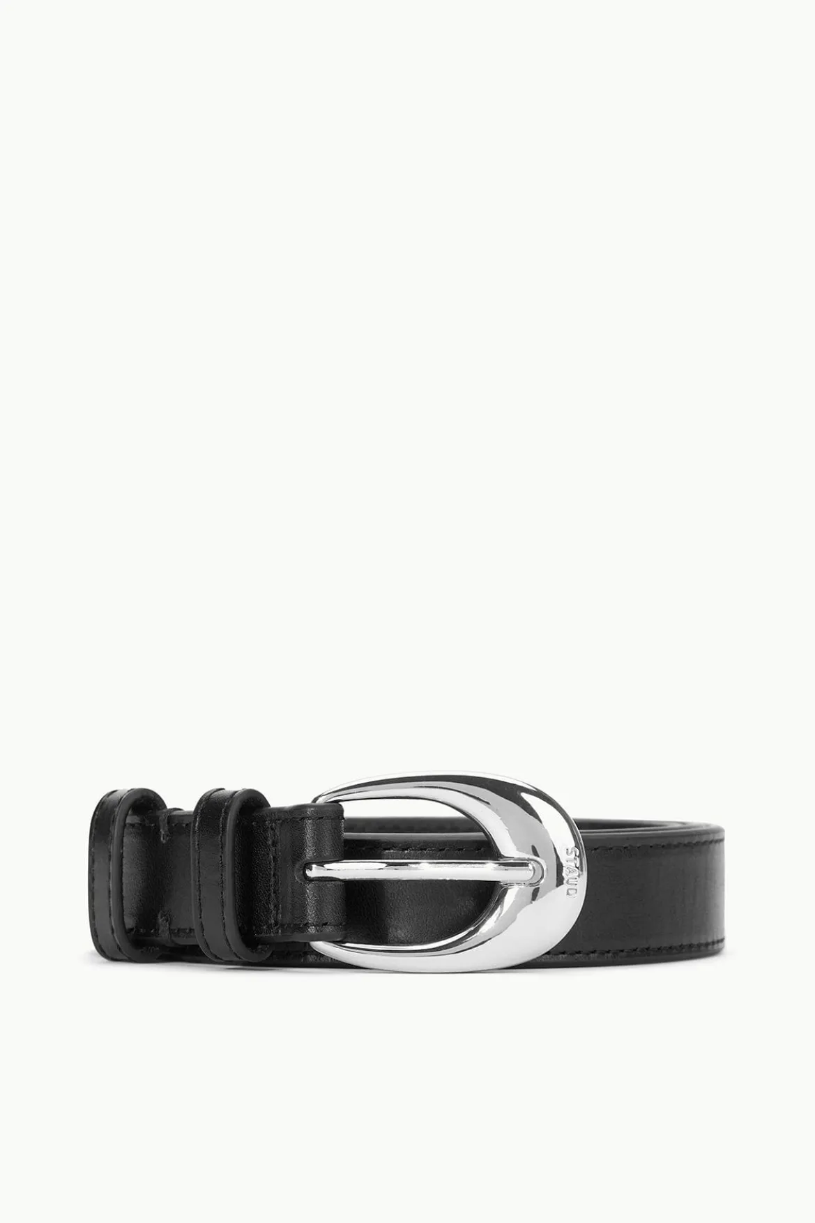 STAUD MOON BUCKLE BELT - 26MM BLACK SILVER