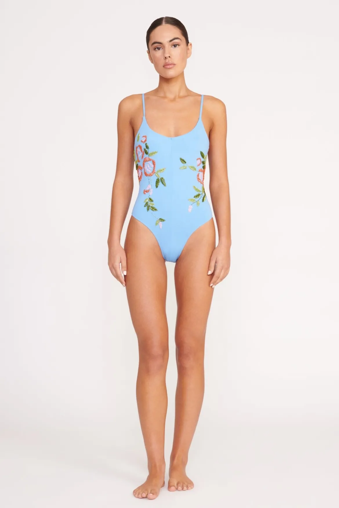 STAUD NAHLA ONE PIECE DIAMOND ROSE