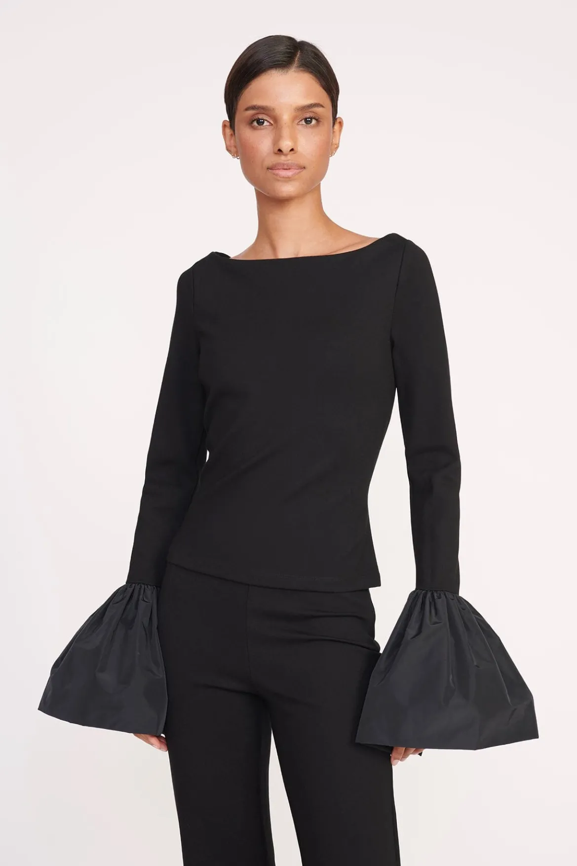 STAUD PAIGE TOP BLACK