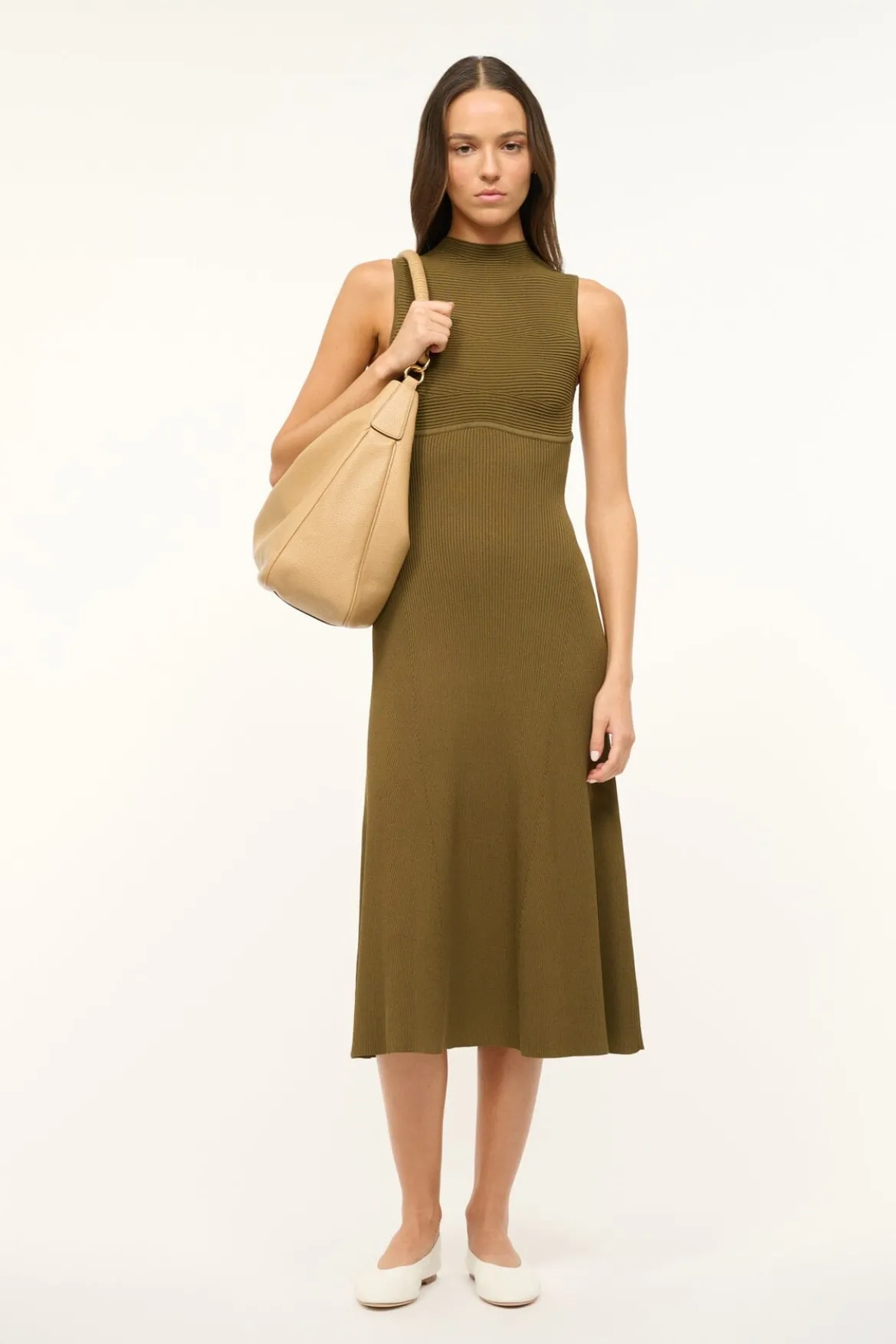 STAUD PERRY HOBO CAMEL