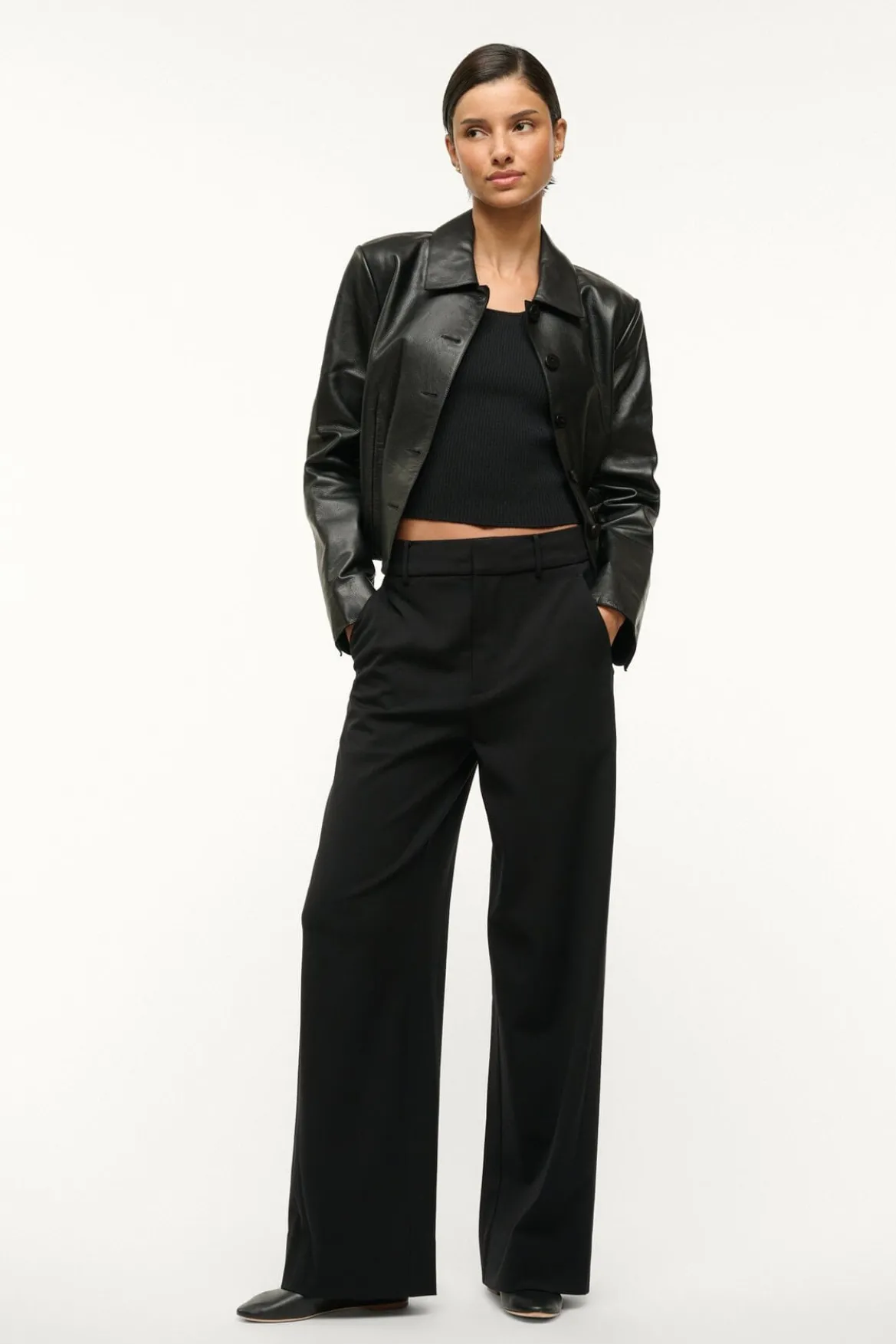 STAUD PRINCE PANT BLACK