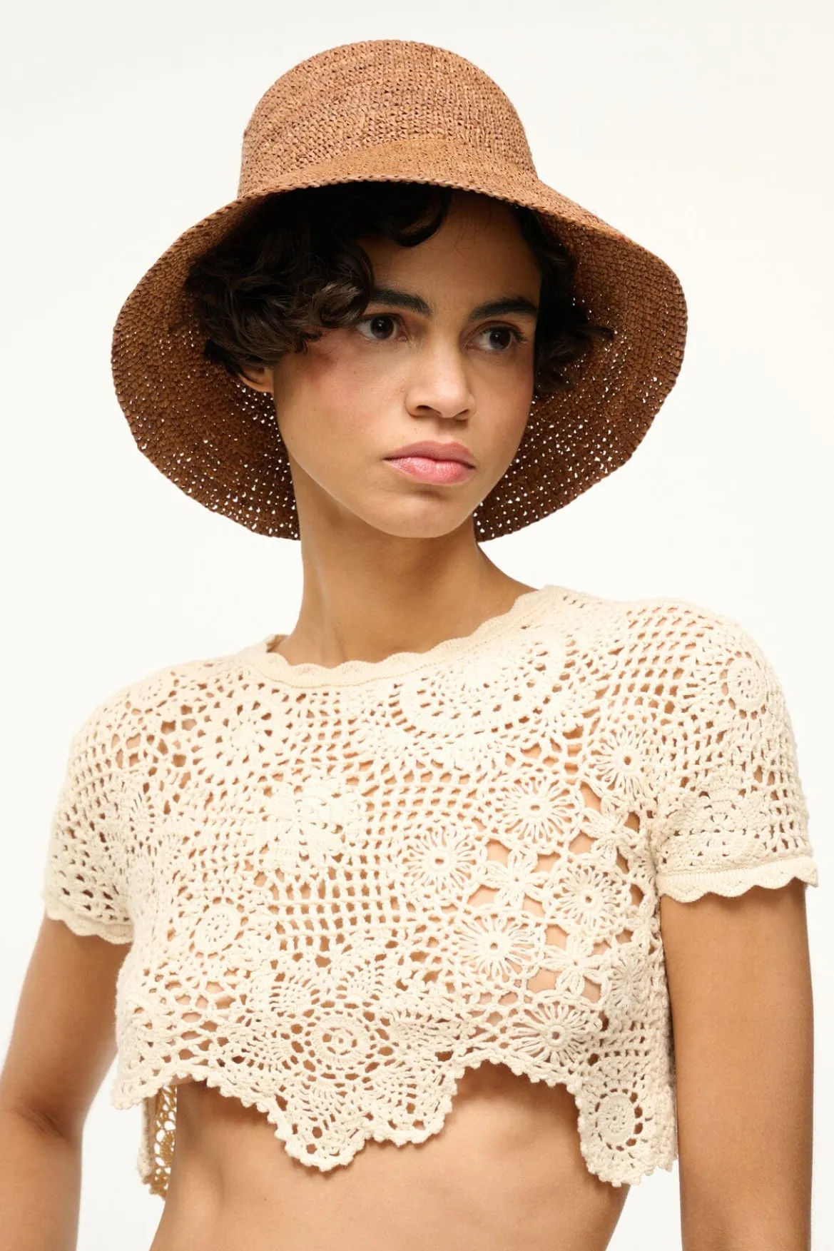 STAUD RITA BUCKET HAT TAN