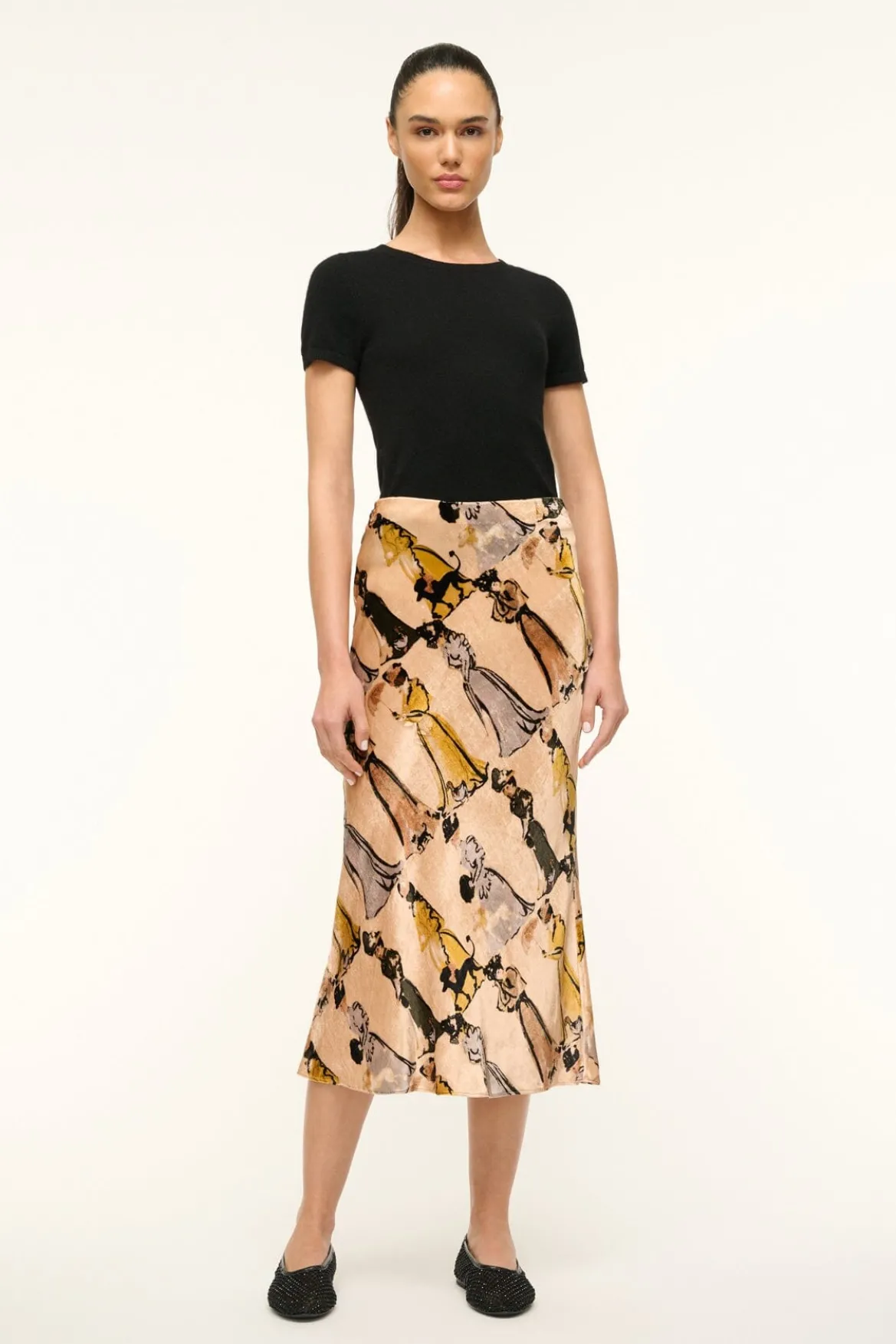 STAUD SADIE SKIRT WALK IN THE PARK