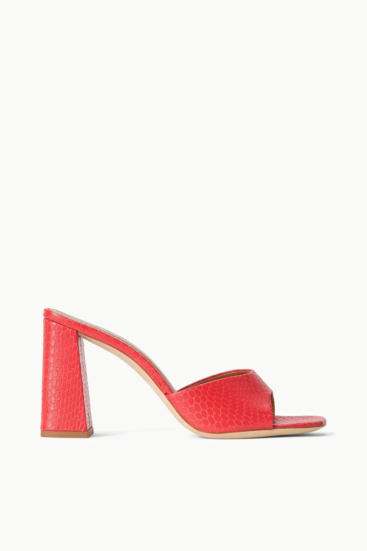 STAUD SLOANE HEEL RED ROSE