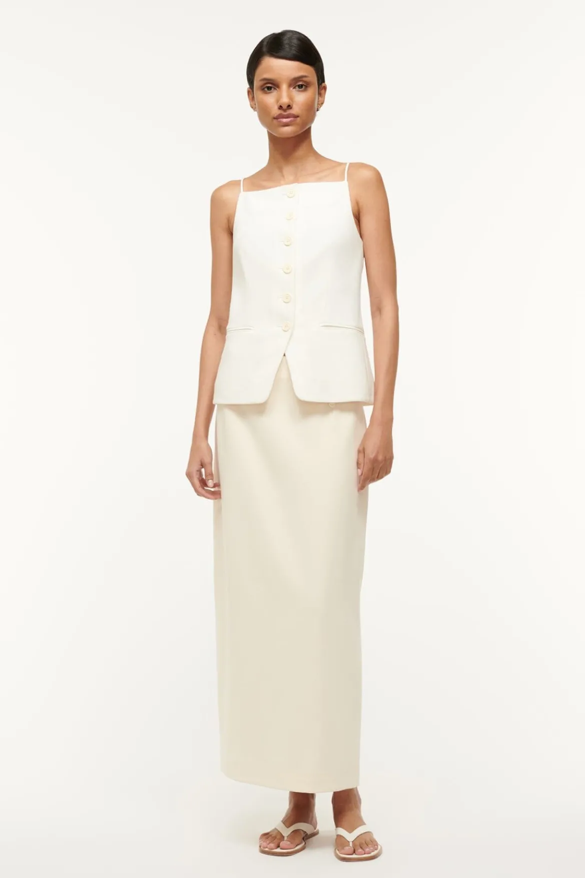 STAUD SMITH SKIRT ECRU