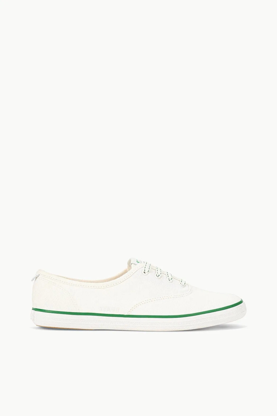 STAUD STAUD KEDS CHAMPION CANVAS WHITE GREEN