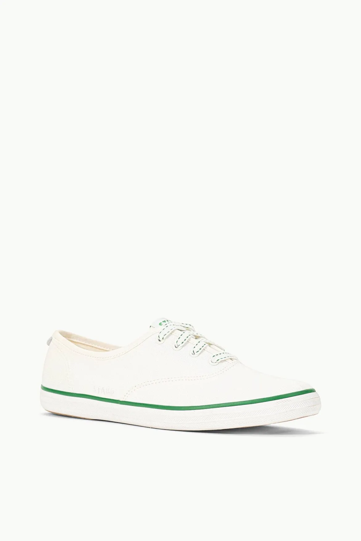 STAUD STAUD KEDS CHAMPION CANVAS WHITE GREEN