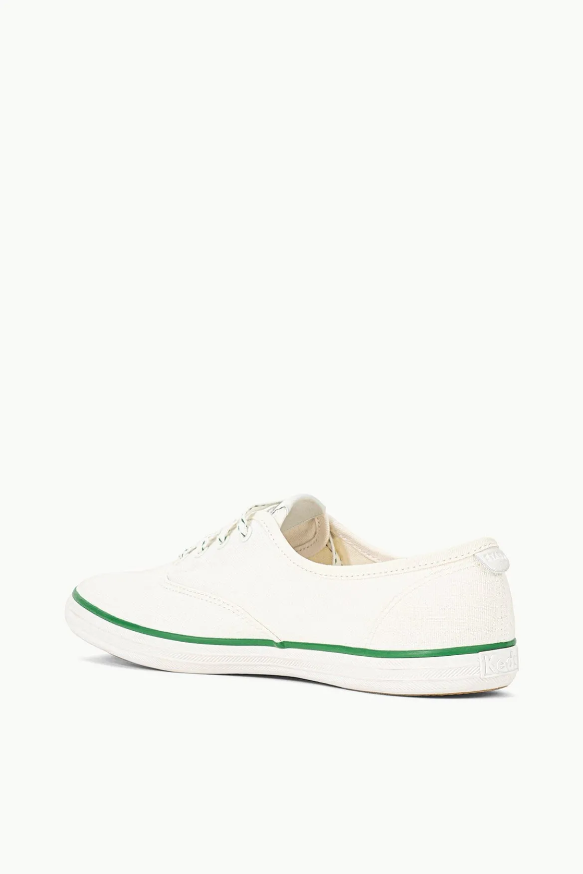 STAUD STAUD KEDS CHAMPION CANVAS WHITE GREEN