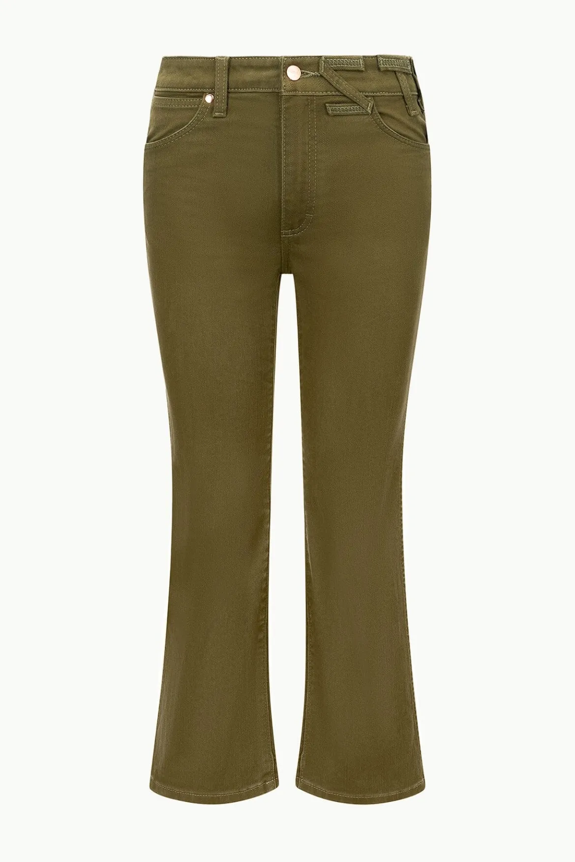 STAUD STAUD WRANGLER THE CROPPED BOOT JEAN SERGEANT GREEN