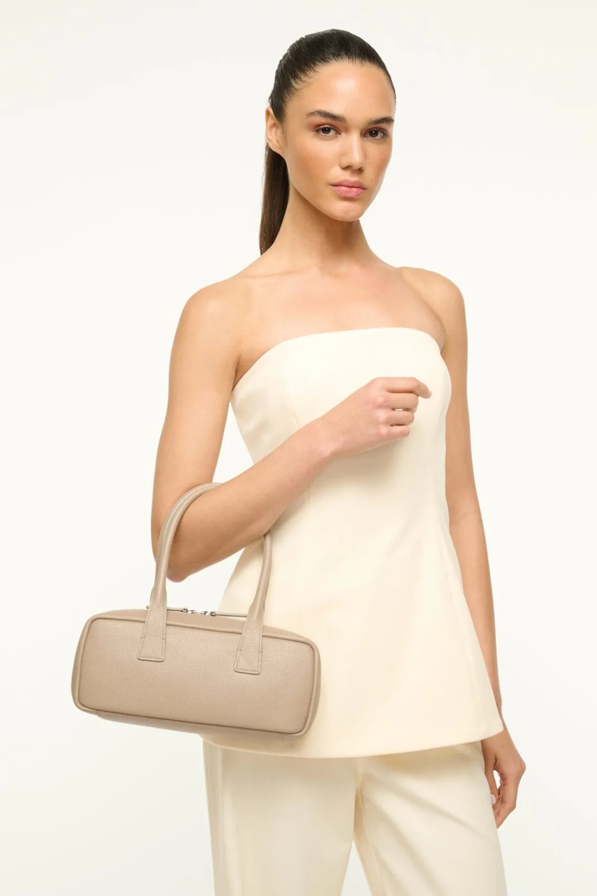 STAUD THE DUDE SHOULDER BAG DUNE