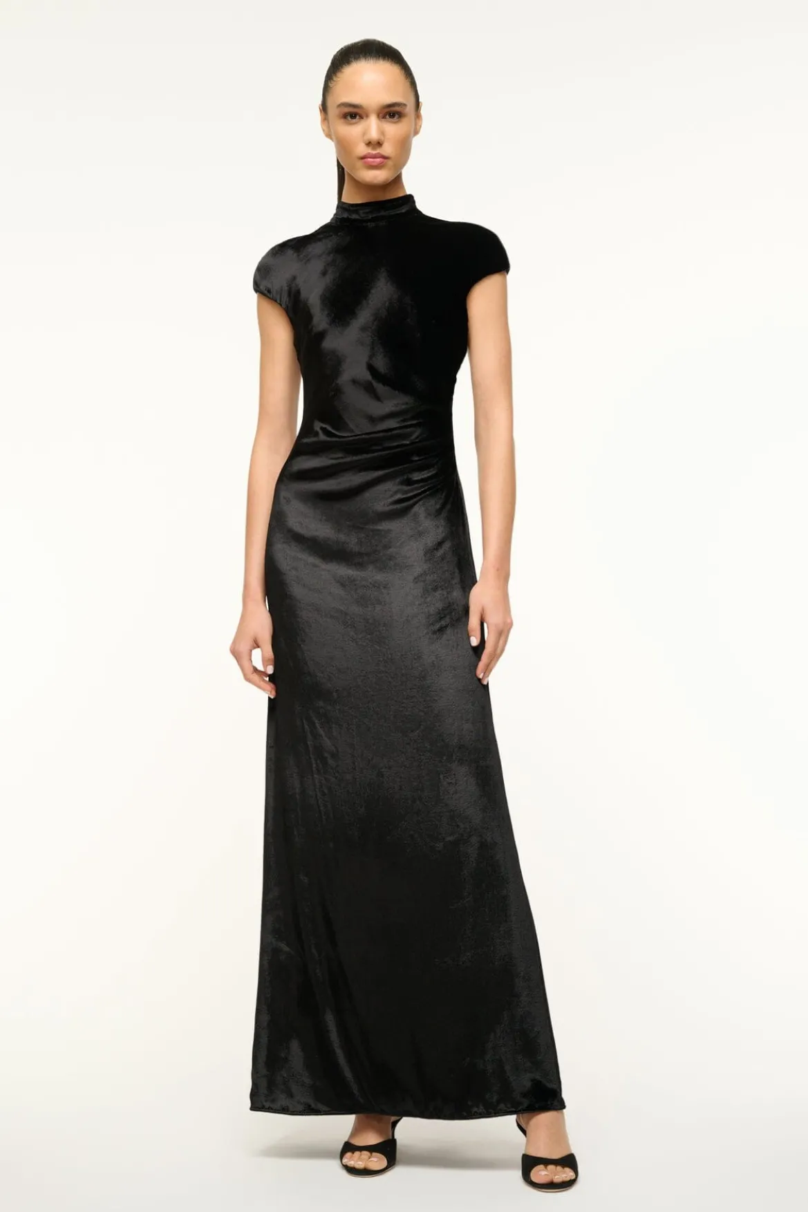 STAUD TINA DRESS BLACK