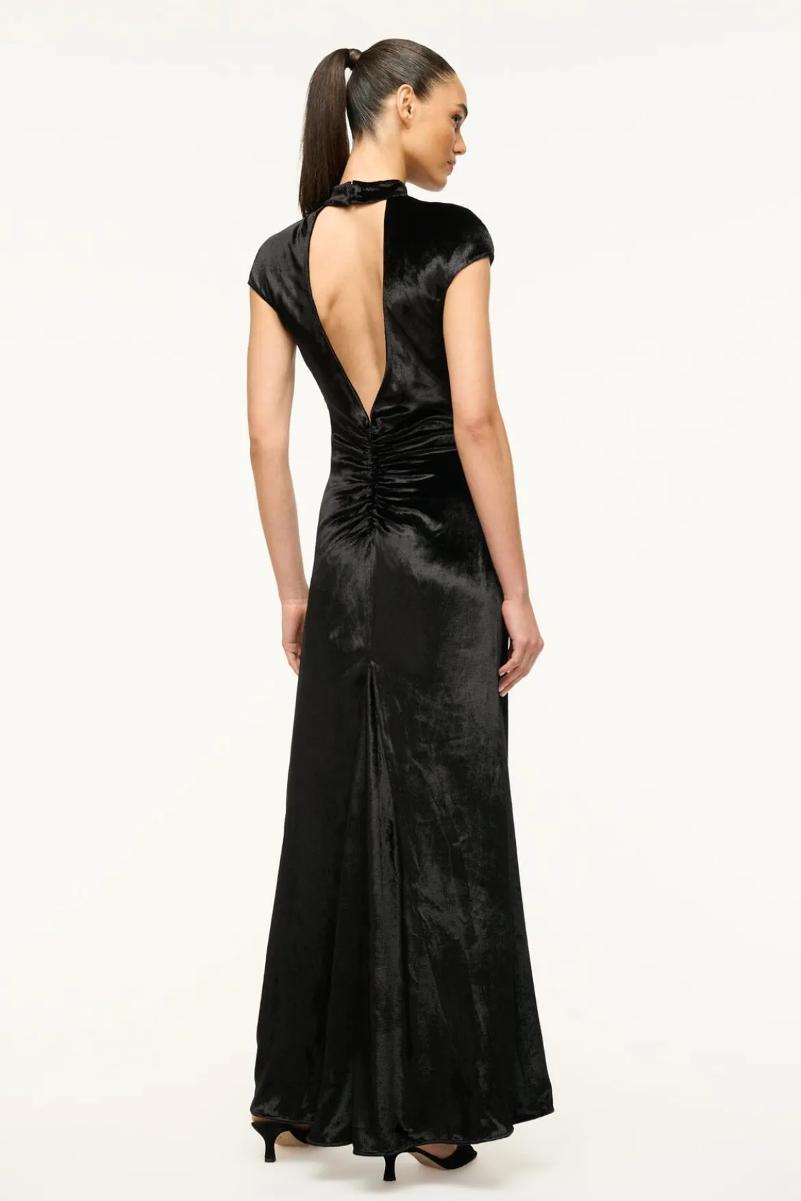 STAUD TINA DRESS BLACK