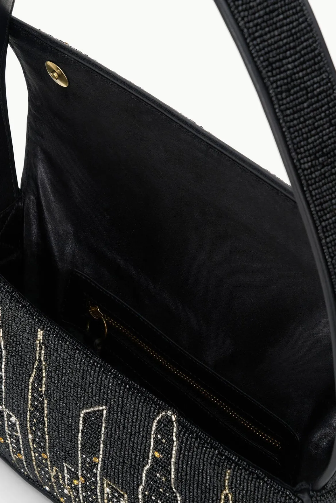 STAUD TOMMY BEADED BAG NYC SKYLINE