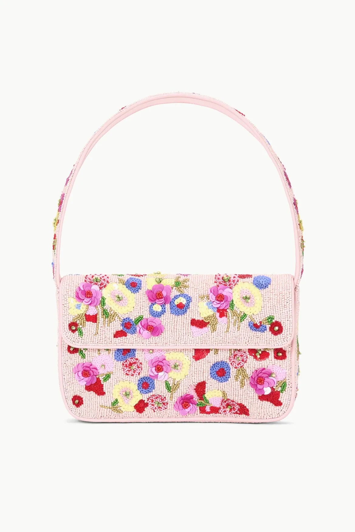 STAUD TOMMY BEADED BAG WILDFLOWERS
