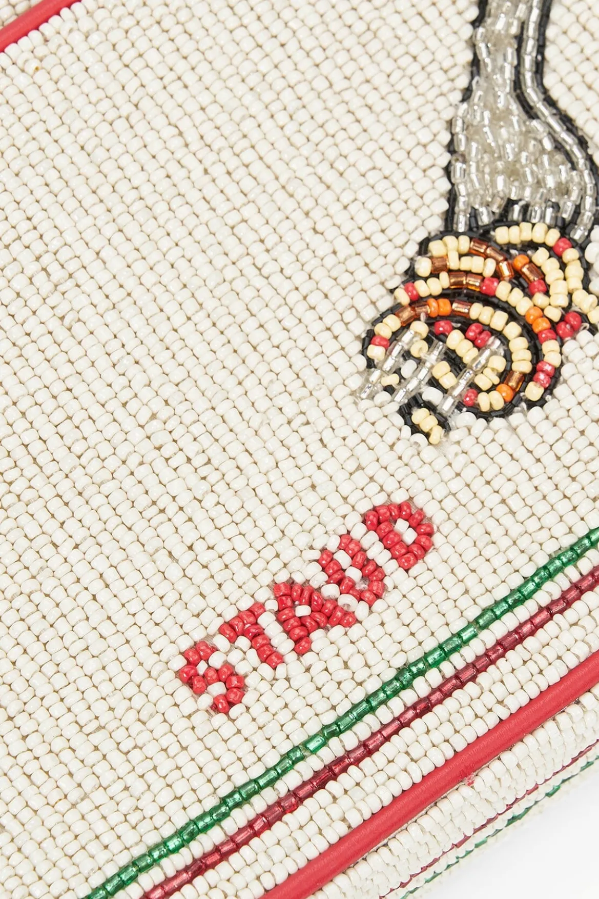 STAUD TOMMY BEADED BAG TOMATO