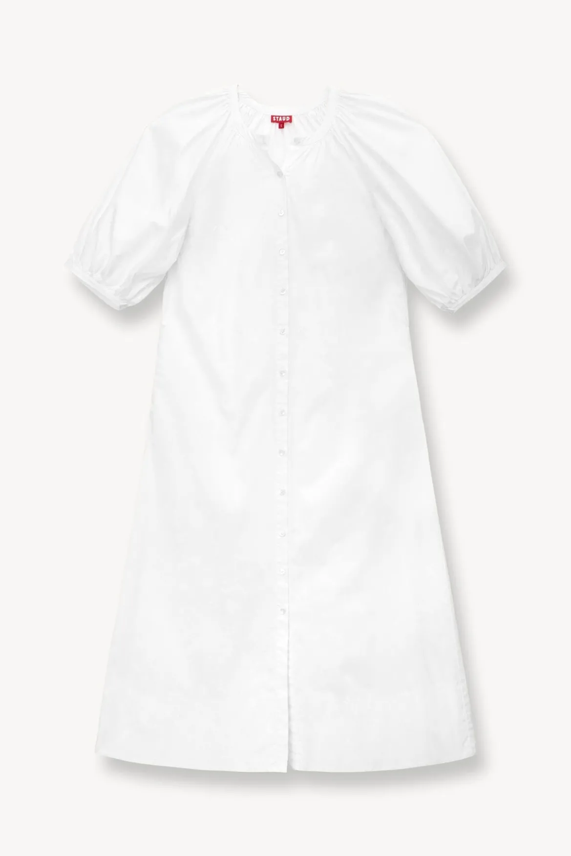 STAUD VINCENT DRESS | WHITE