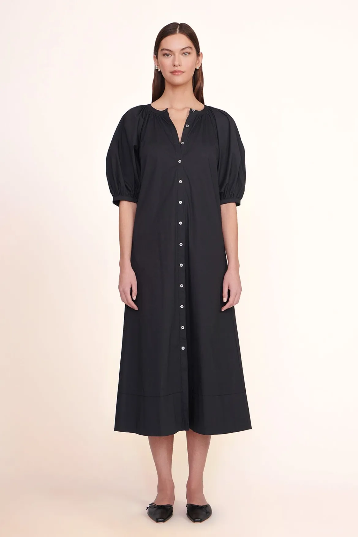 STAUD VINCENT DRESS | BLACK