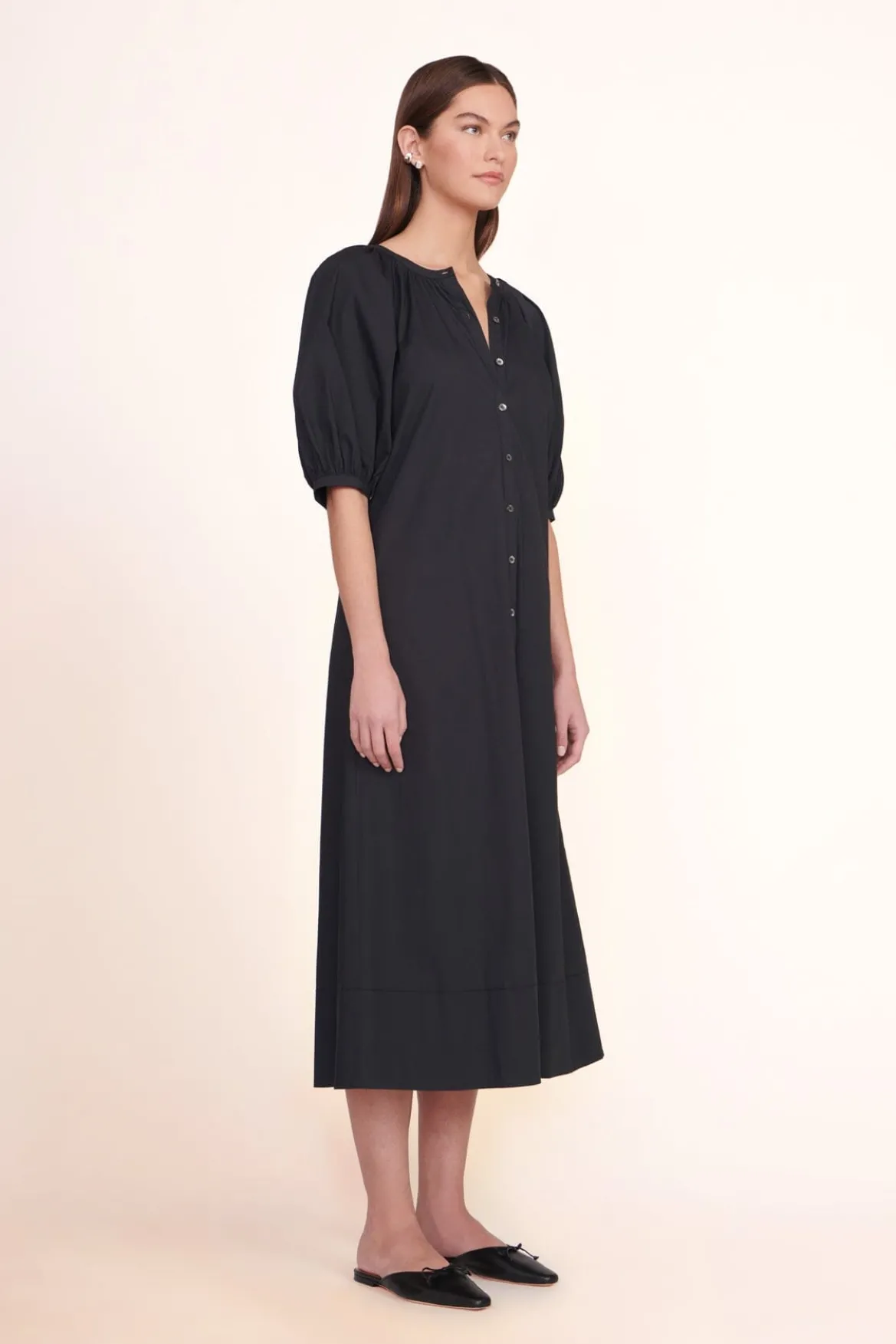 STAUD VINCENT DRESS | BLACK