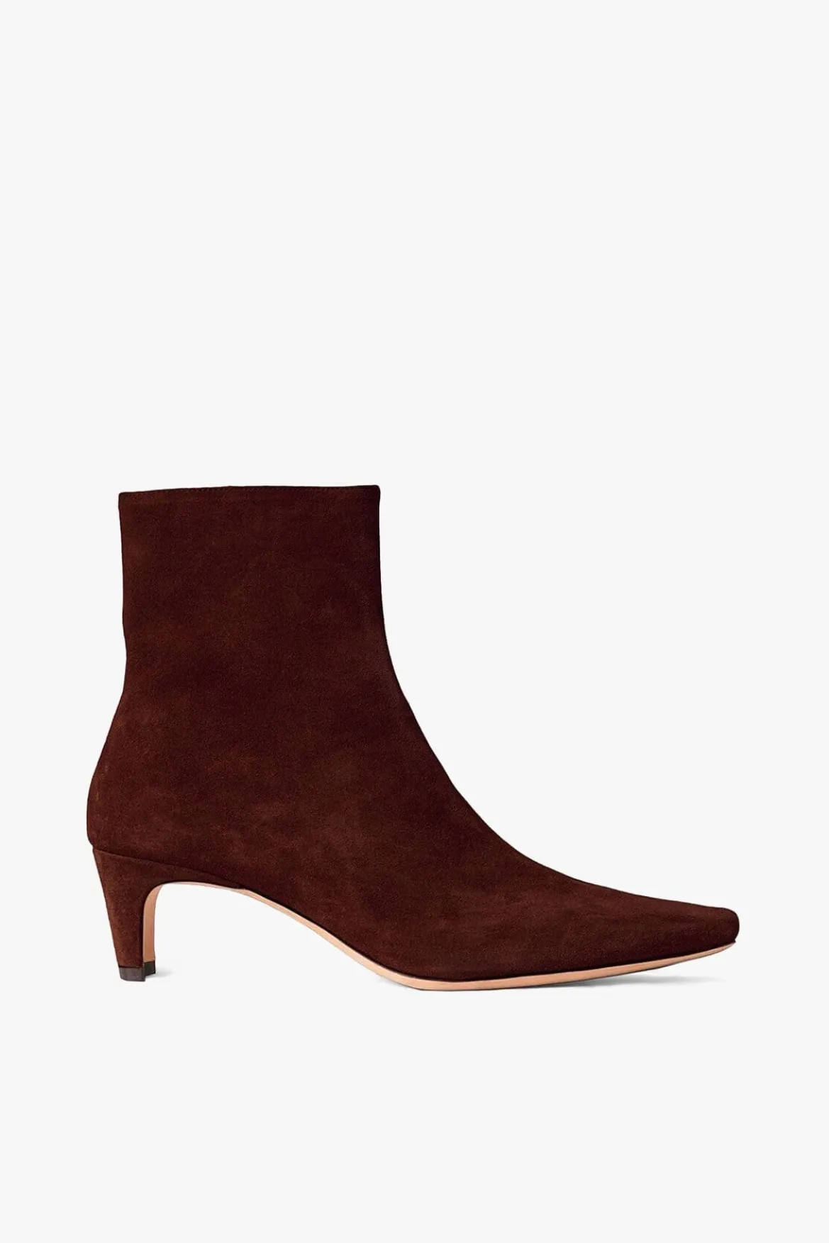 STAUD WALLY ANKLE BOOT MAHOGANY SUEDE