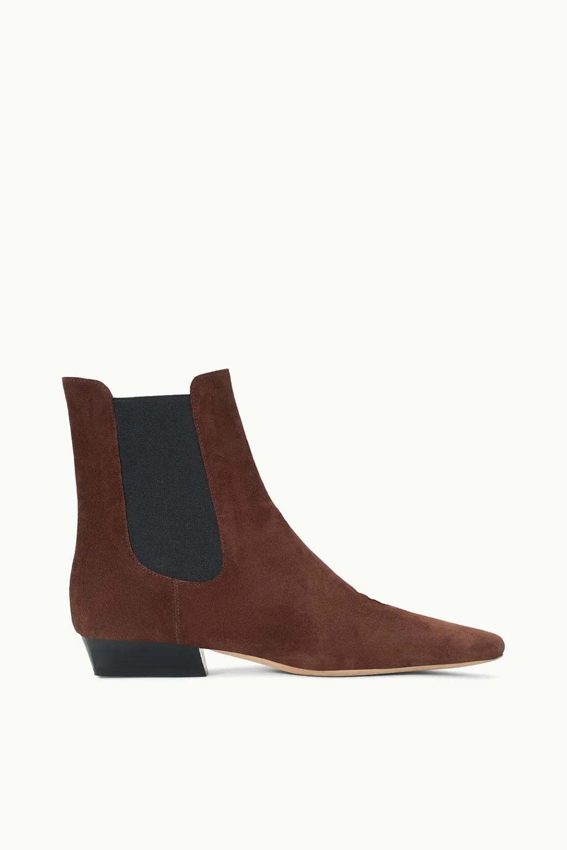 STAUD WALLY CHELSEA BOOT MAHOGANY SUEDE