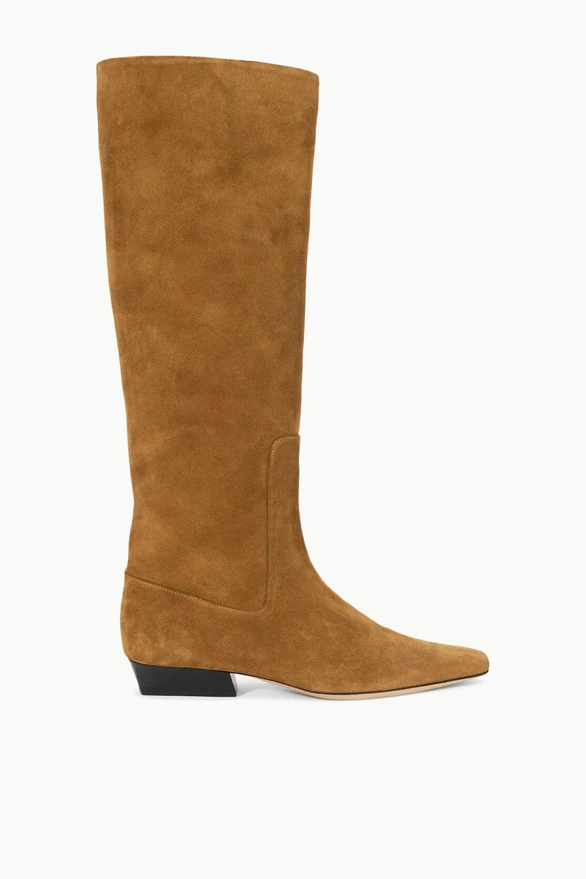 STAUD WALLY FLAT BOOT TAN SUEDE
